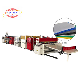 Automatic Plastic PP Polycarbonate Corrugated Hollow Sheet Extruder Making Machine for Corrugated Sheet