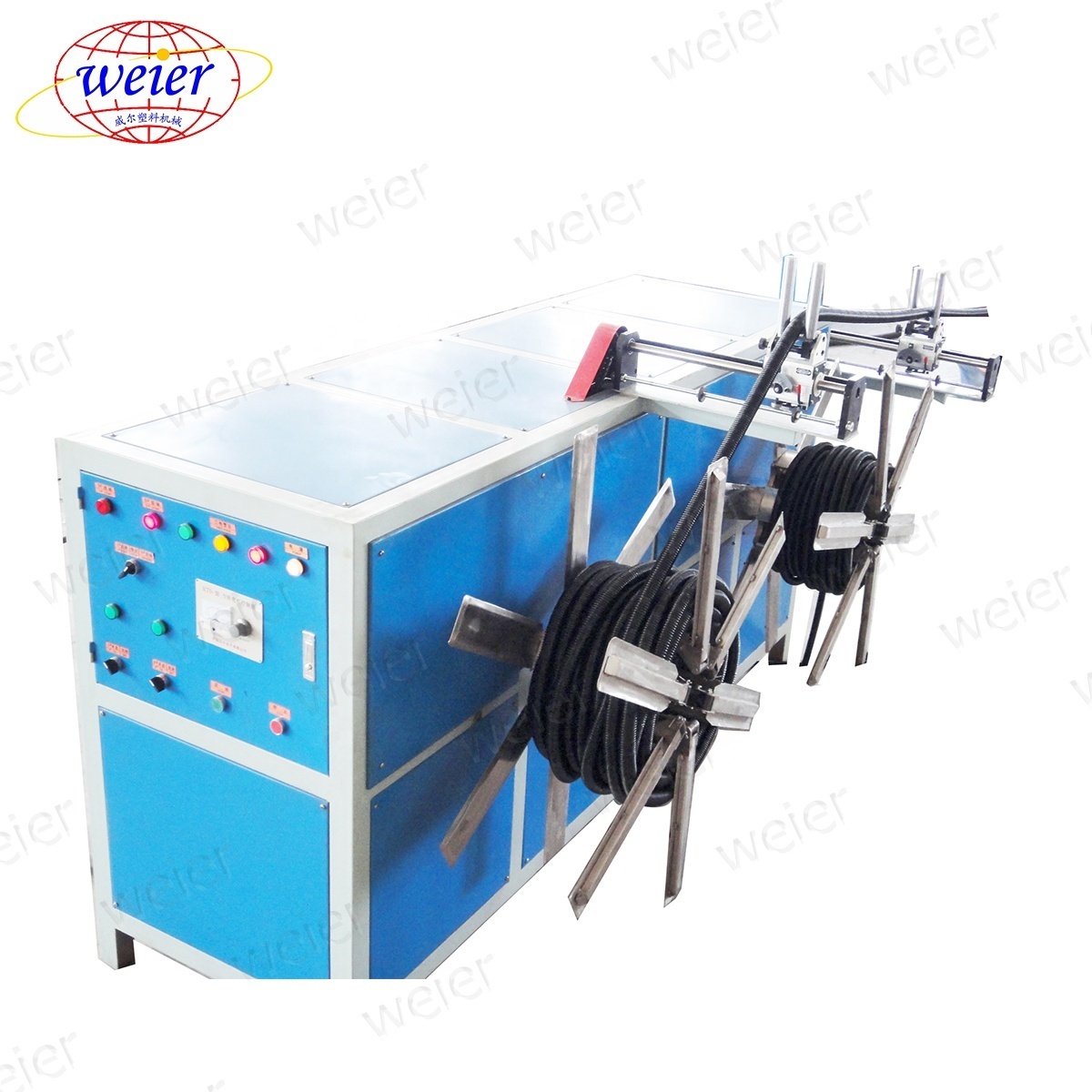 PE PVC single wall plastic flexible corrugated pipe production line machines manufacturing machine hoses electricity making