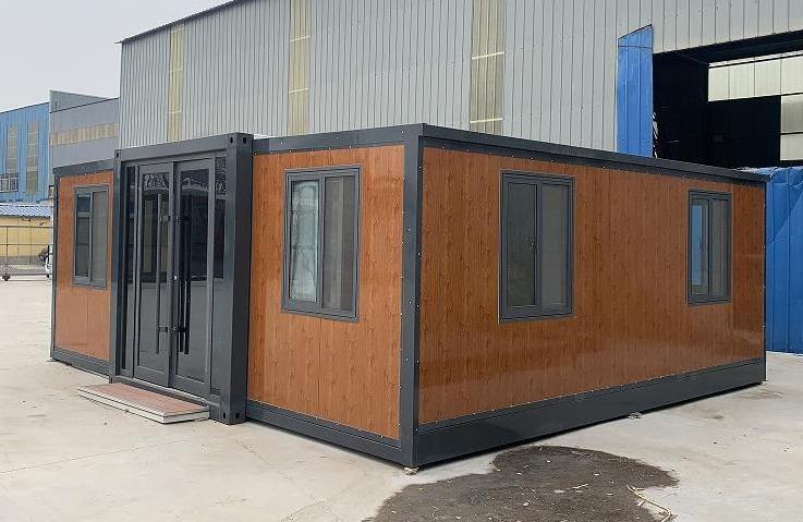 Extended Folding Prefab Container Homes 40 Ft Living Container Expandable Cabin Foldable Container House