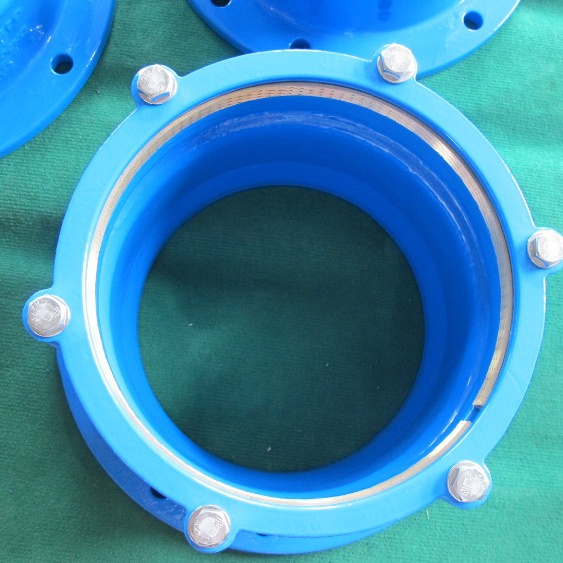 Ductile iron flexible universal couplings for HDPE pipe PVC pipe used in water EPDM rubber seal ring gasket