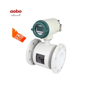 Rs485 Rtu Electromagnetic Flow Sea Water Sewage Meter Smart Integrated Electromagnetic Flow Meter