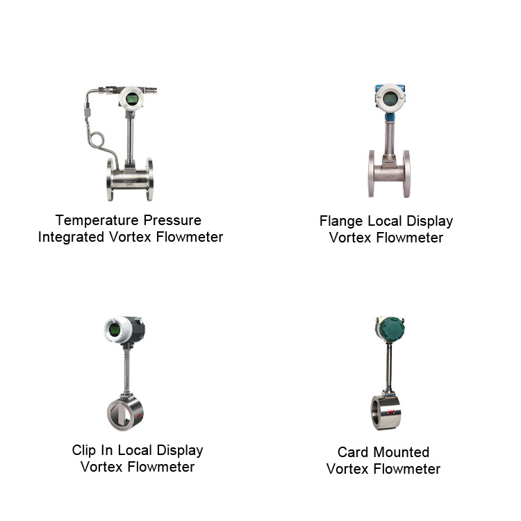 Digital 24v 150mm Steam Vortex Air Flowmeter 4-20ma Hydrogen Lpg Propane Gas Flow Meter