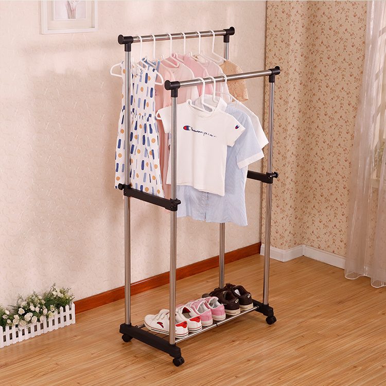 Clothes Horse  Pole Garment Clothes Drying Rack  Folding Movable For Sale aluminium clothes dryer indoor