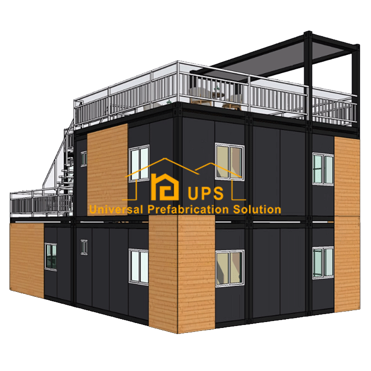 2020 Steel structure frame prefab houses container  easy to assemble premade house apartment building