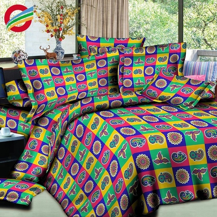 new bed sheet 3D design 100% polyester bed sheet bedding sets for big markets