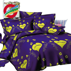 130GSM microfiber reactive printing 3d bedsheet fabric