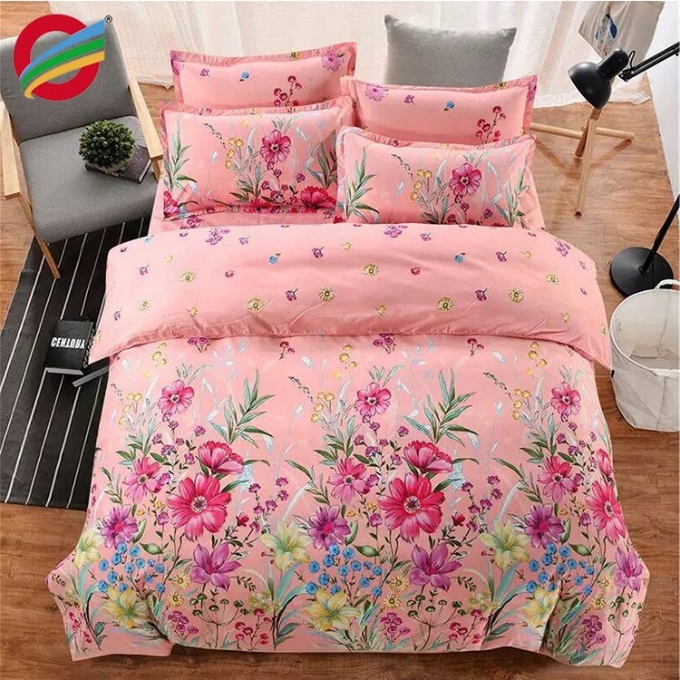 High Quality Bed Sheet Fabric Wholesale Comforter Printing Set Bedding Fabric