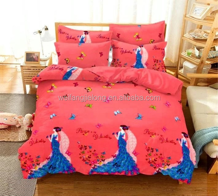 High Quality Bed Sheet Fabric Wholesale Comforter Printing Set Bedding Fabric