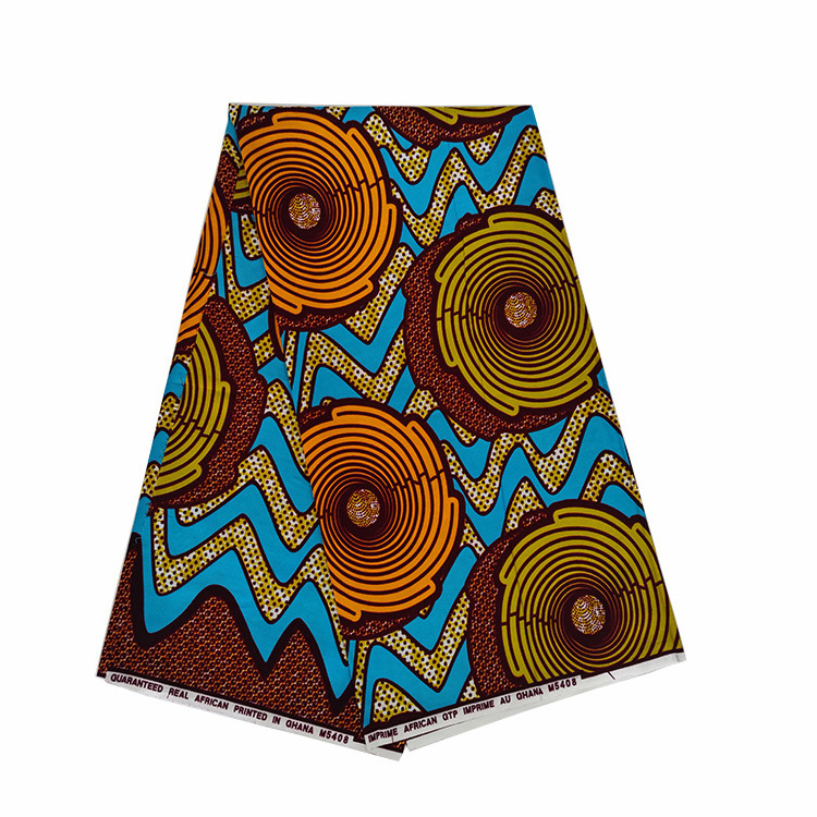 Wholesale of factory Ghana GTP  african wax print hollandais fabric for for grment