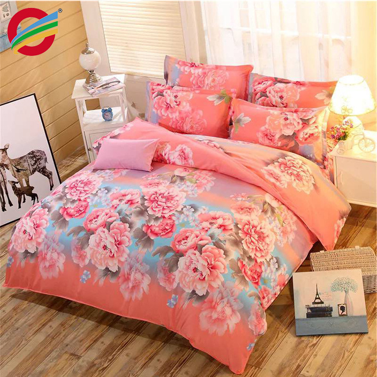 luxury direct factory made 100% cotton bed sheet comforter set fabric bed sheet