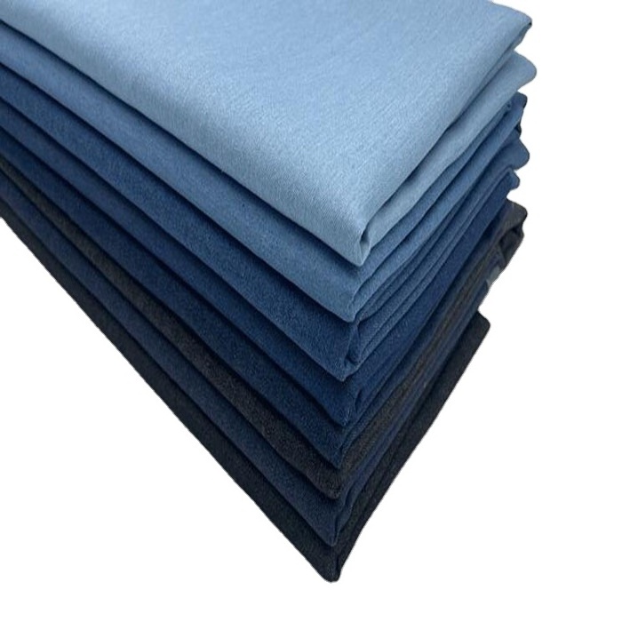 100% Cotton Combed Twill stock lots denim jeans fabric