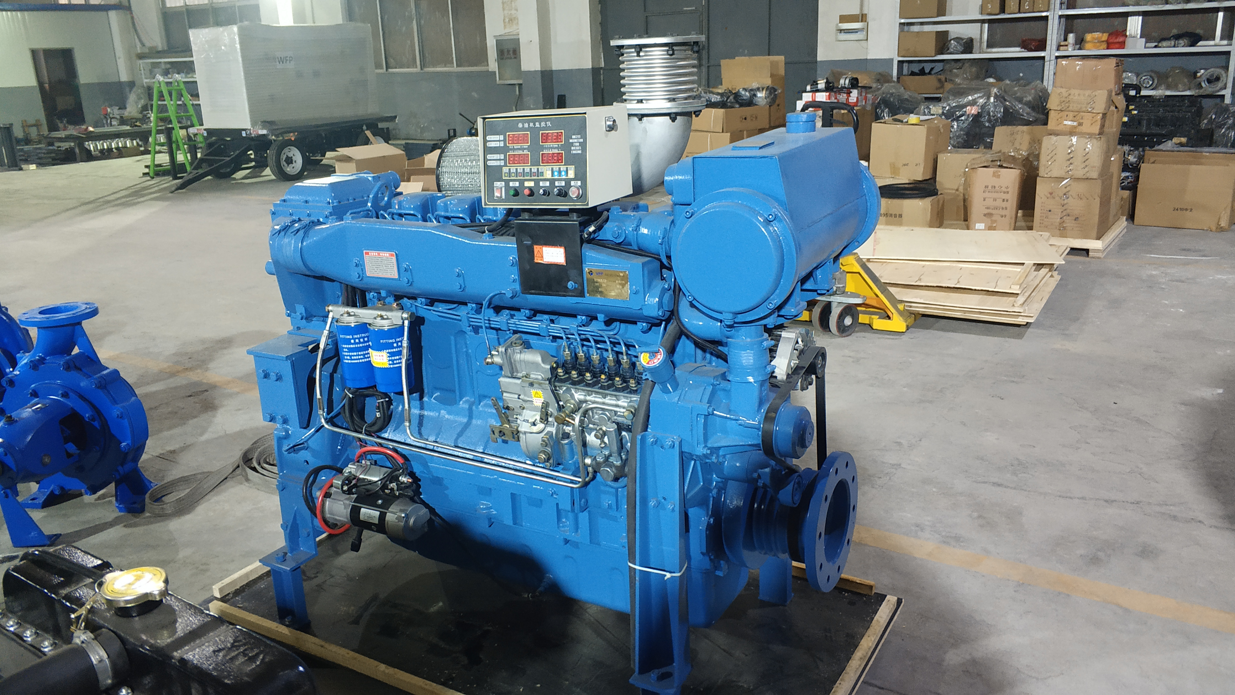 Hot sale  marine engine made in china  48kw marine diesel engine with gearbox inboard