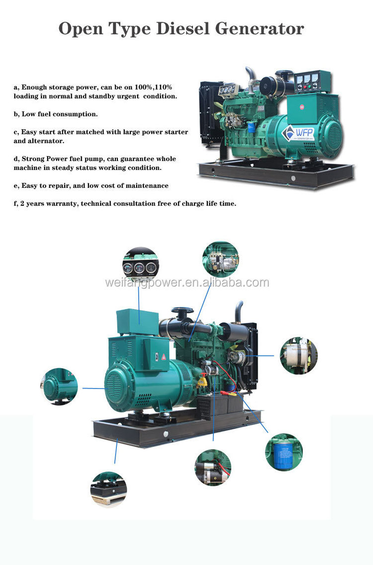 hot sale 200kw diesel generator with cummins engine nt855-ga 250kva diesel power generator station