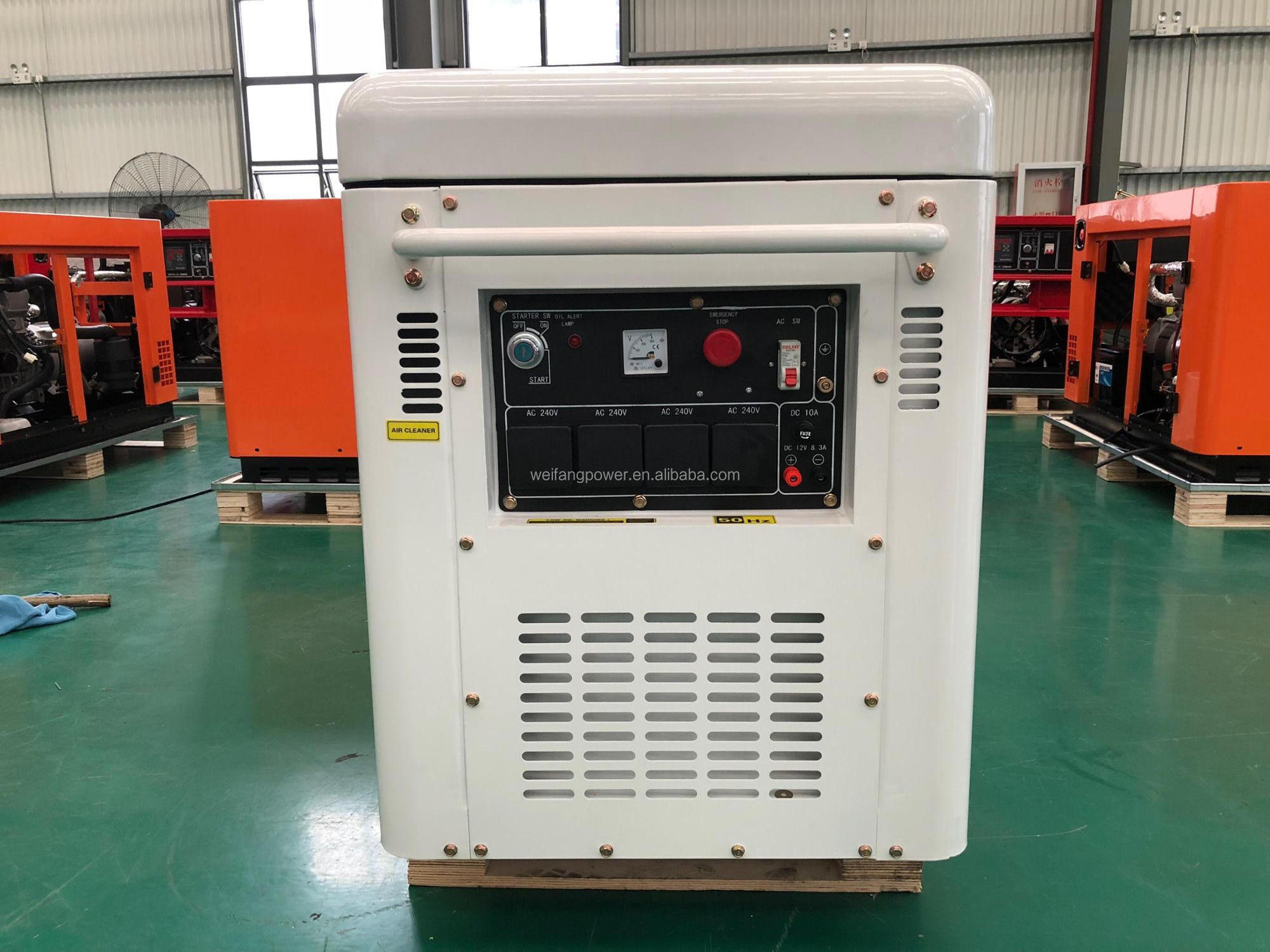 single phase silent diesel generator 10 kva