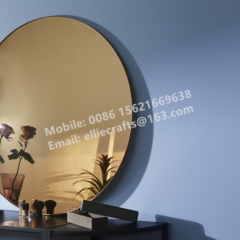 New design grey and bronze tinted mirror 3 pack decorative wall mirror set