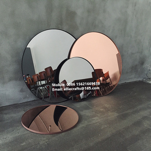 New design grey and bronze tinted mirror 3 pack decorative wall mirror set