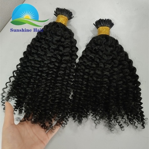 12a grade russian mongolian virgin hair extensions i tip vendor products for black women private label afro kinky curly itip