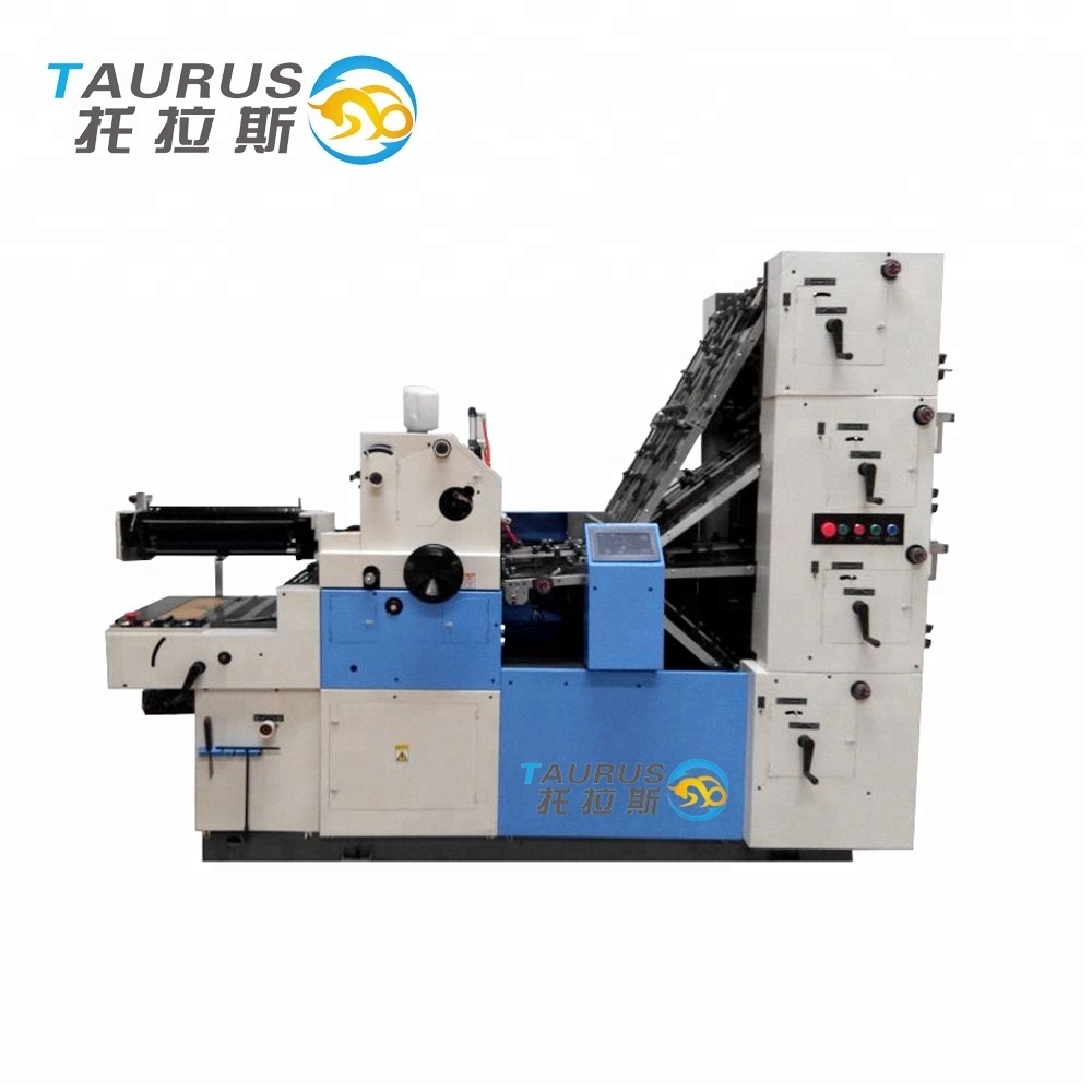 Taurus TR47SNP-4PY 4 layer paper collator machine with Offset Printing &Numbering, Perforation Unit