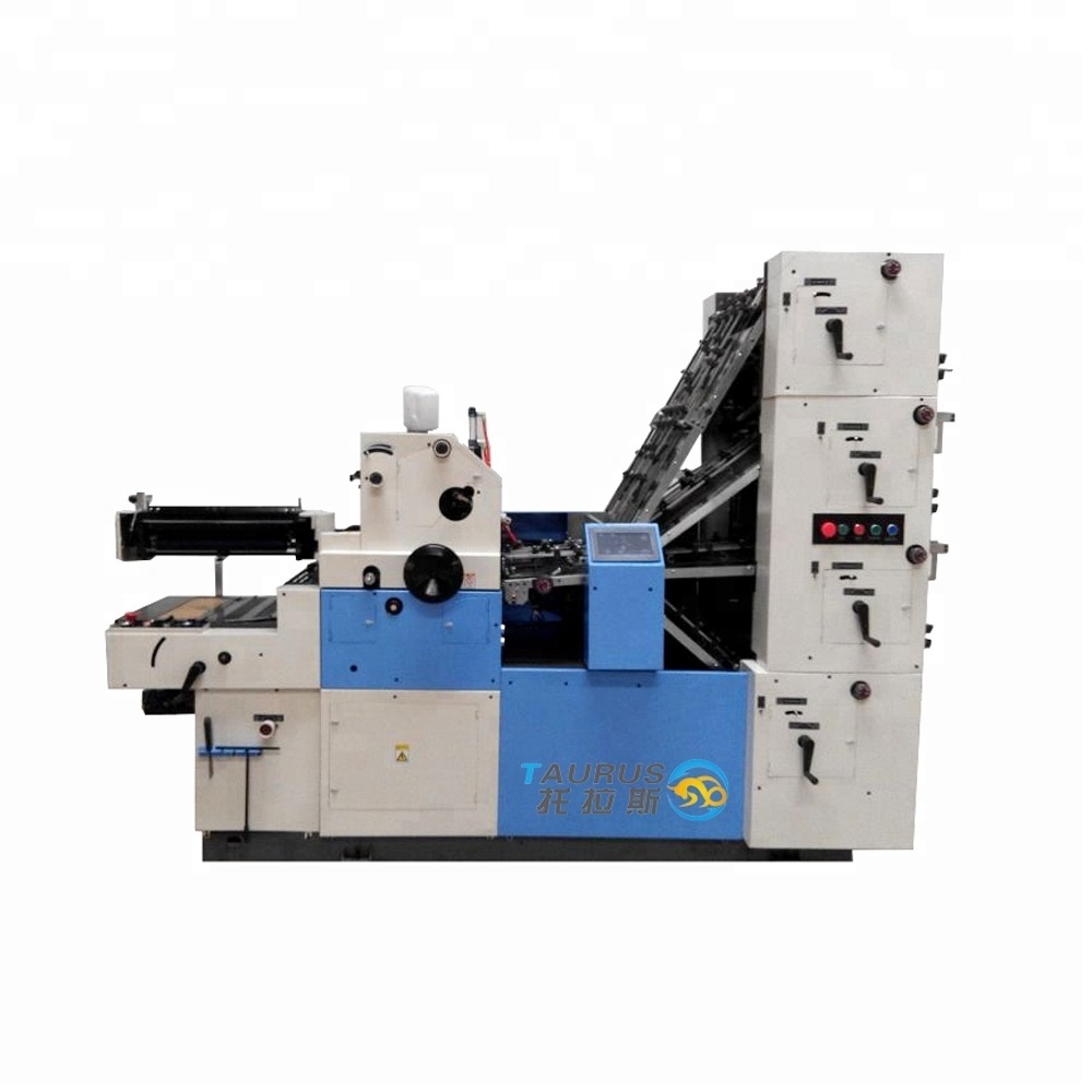 Taurus TR47SNP-4PY 4 layer paper collator machine with Offset Printing &Numbering, Perforation Unit