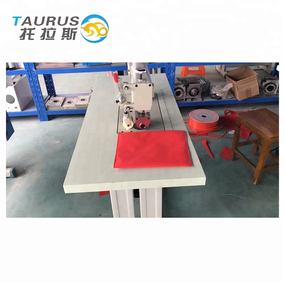 Taurus manual non woven bag making machine price non woven sewing machine