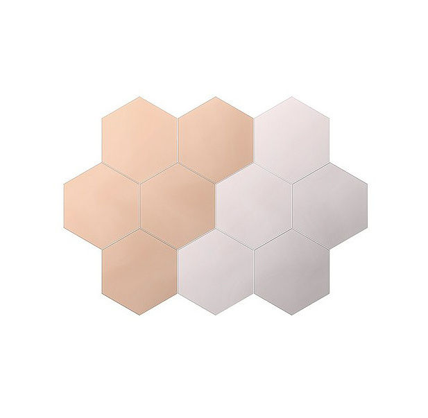 Espejos decorativos Self adhesive hexagonal mirror tiles home decorative glass wall mirror tiles