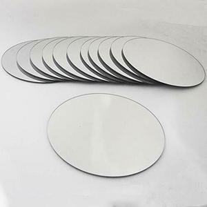 HOME DECOR 12 Round Mirror Trays, Circle Mirror Candle Plates for Table Centerpiece