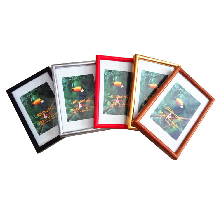 wholesale Cheap Eco-friendly classical free standing and hanging cadre photo plastic pvc photo picture frame