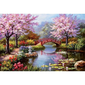 Hot Selling 5d Diy Diamond Painting Cross Stitch Landscape Full Drill Mosaic Picture Diamond Embroidery Kits Home wall Decor