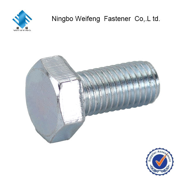 China Galvanizer Mlde Steel M39 Ss 210 6mm 16mm 9mm Grade 8 10.8 Bolt Hex Head Bolts DIN933/DIN931