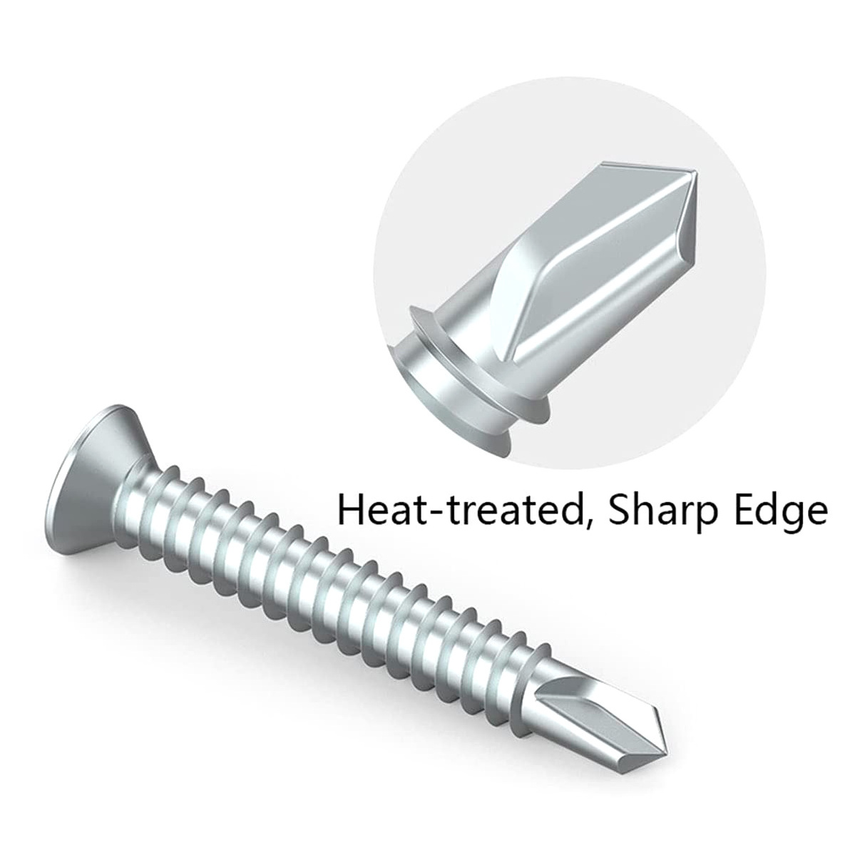 Sizes 3.9 M12 Philips Cross Recessed Carbon Steel Countersunk Csk Head Galvanized 160 Sds Self Drilling Tek Screw For Metal