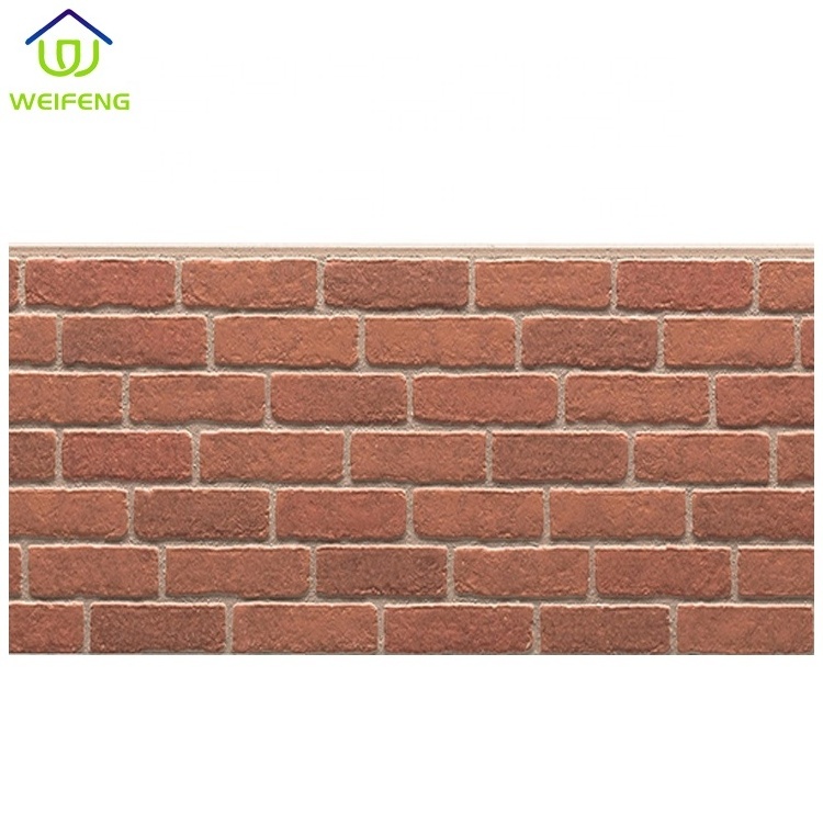 Brick grain house siding exterior wall panel for villa exterior interior wall decoration fiber cement board