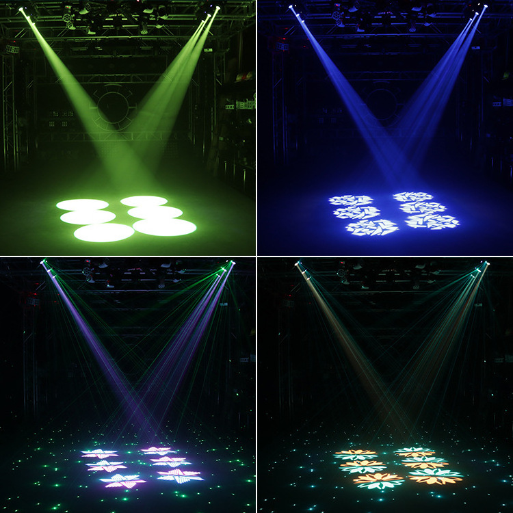 WF high quality moving head LED spot light 30W pattern shaking head lamp laser light