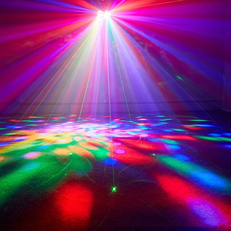 LED laser effect moving beam lights dj LED Stage Light disco lamps night club ceiling light bar with Stripe Pattern