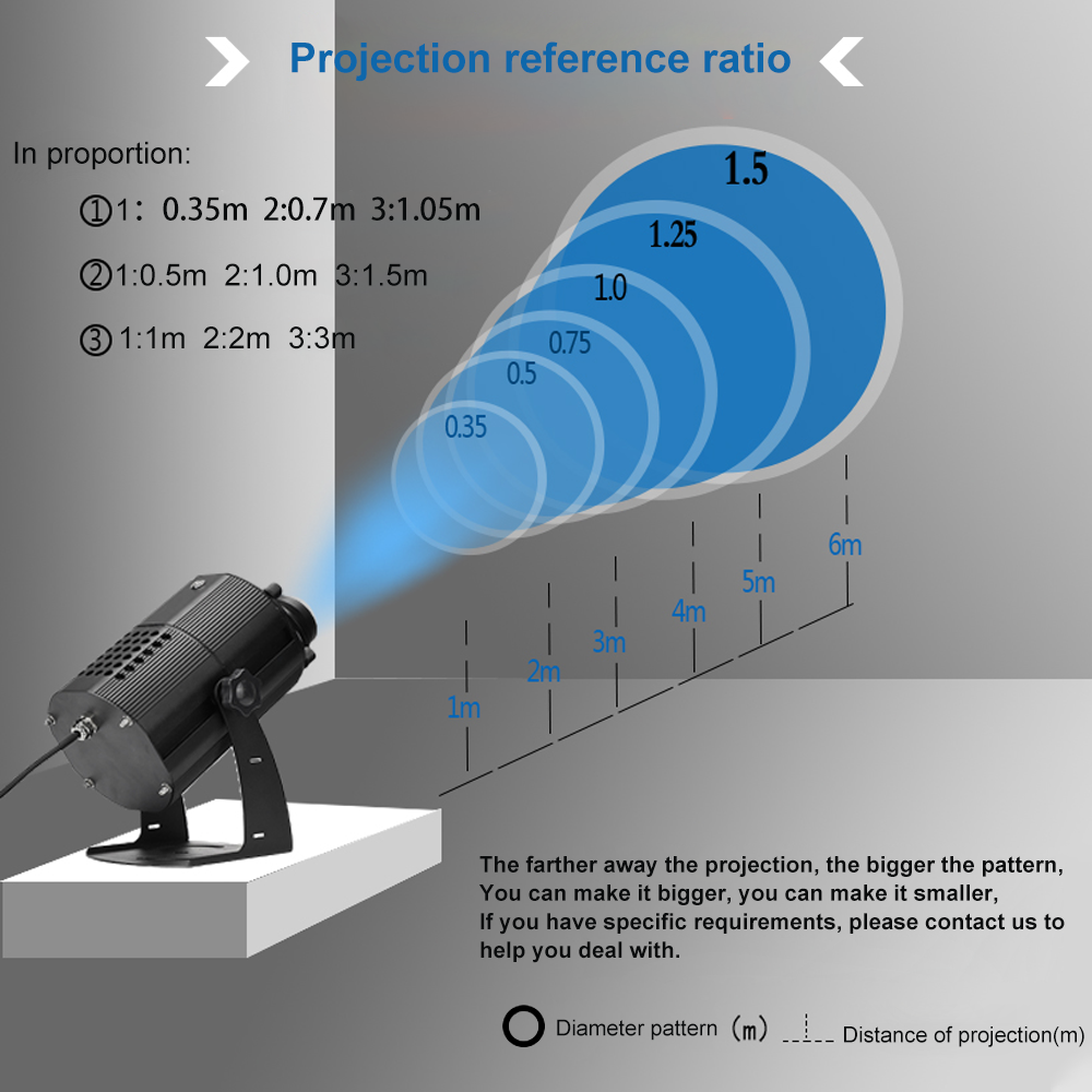 100w Waterproof Outdoor Ip65 Hd Rotating Advertising Led Gobo Logo projector Laser Logo Projector Outdoor