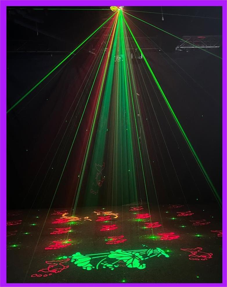 Karaoke Mini Water effect laser LED Pattern Gobo 4in1 Light For Night Clubs DJ Parties Events