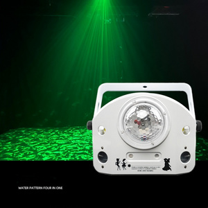 Karaoke Mini Water effect laser LED Pattern Gobo 4in1 Light For Night Clubs DJ Parties Events