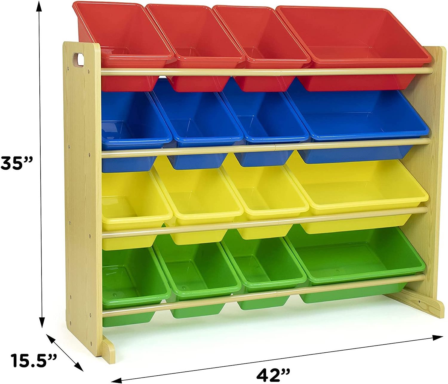 2023 new Sturdis Kids Toy Storage Organizer with Kids Toy Shelf and 8 White Toy Bins