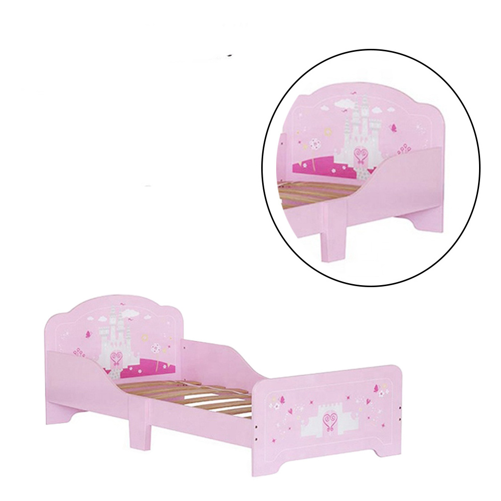 KIDS  Pink Wooden Bed modern montessori furniture princess bed cama montesori bed for girls Christmas gifts