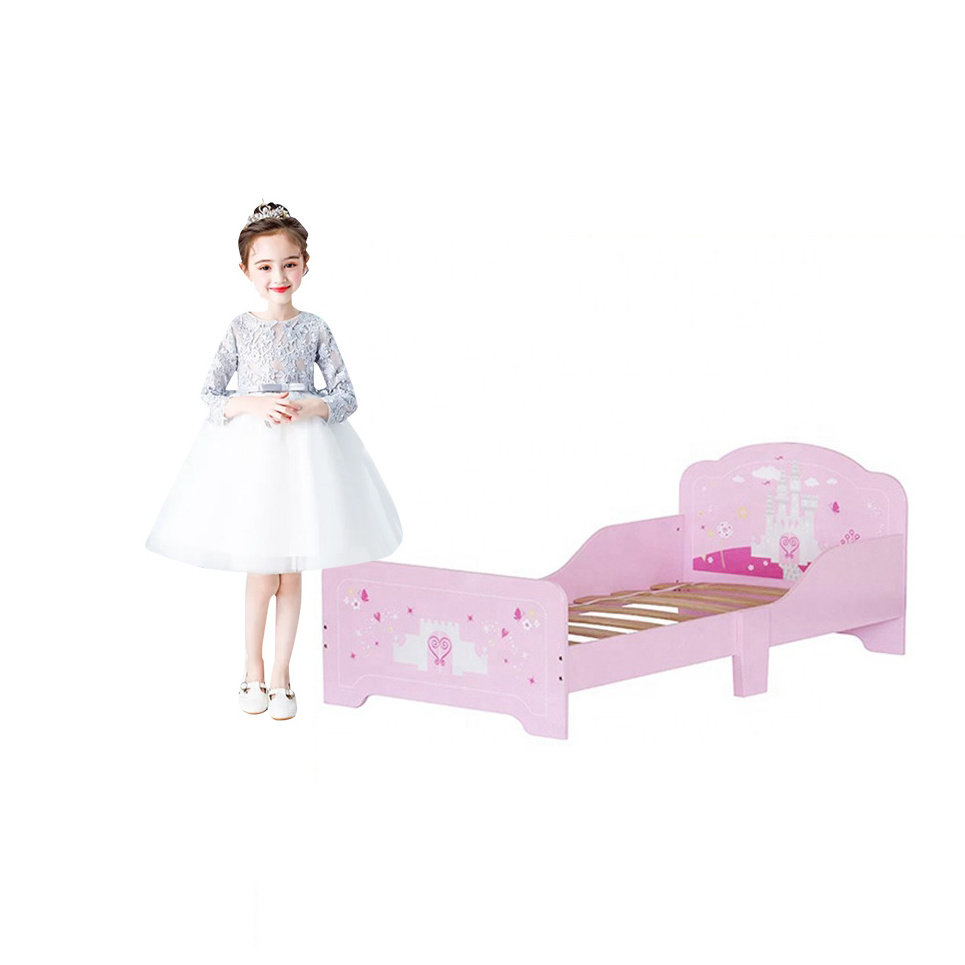 KIDS  Pink Wooden Bed modern montessori furniture princess bed cama montesori bed for girls Christmas gifts