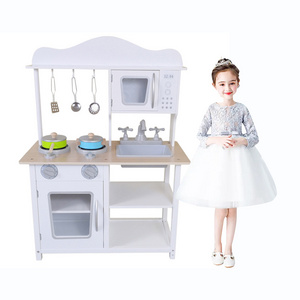 Wholesale Popular DIY kitchen toy Wooden Pretend Play Mother Garden Educational Kitchen Toys for Birthday Holiday gift