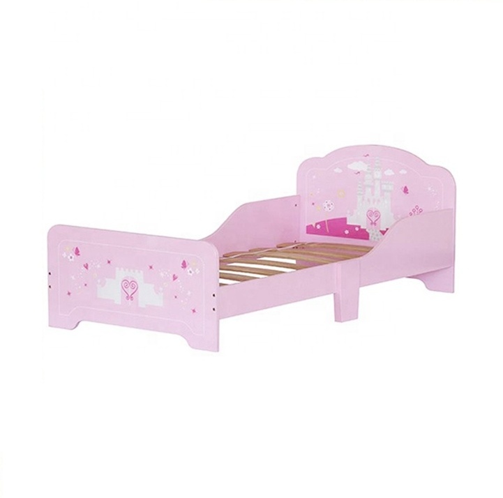 2023 Cute Wooden kids toddler bed 3 to 10 years old children cama montesori para nino pink Hot sale bed for baby 3 years