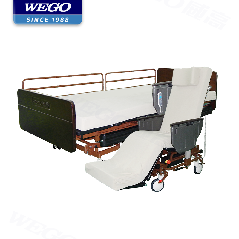 WEGO Hospital equipment manual electric adjustable elderly home nursing medical hospital bed wheelchair bed