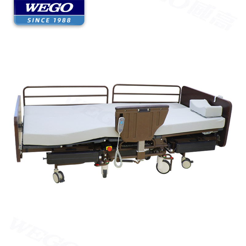 WEGO Hospital equipment manual electric adjustable elderly home nursing medical hospital bed wheelchair bed