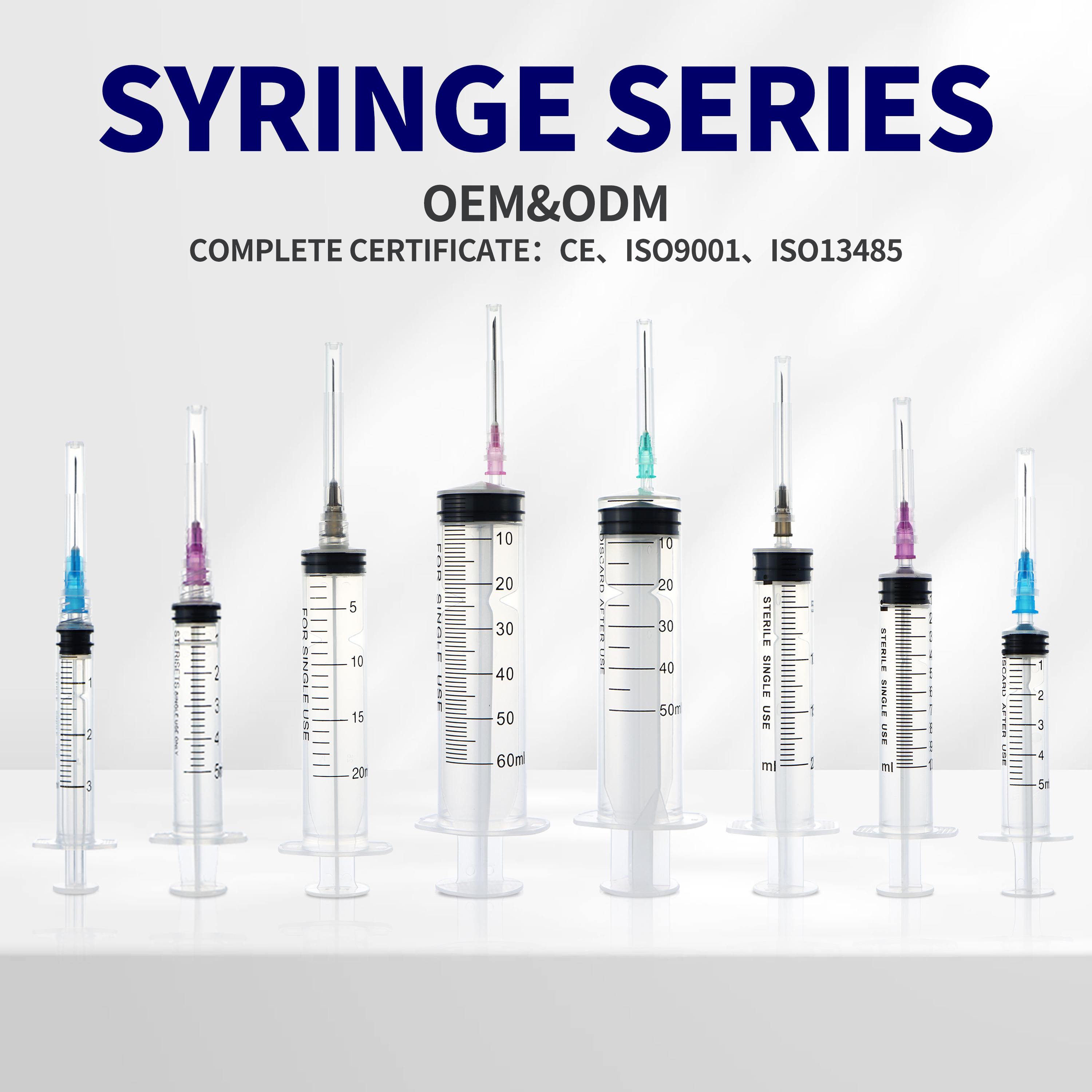 wholesale empty 5cc/8cc/10cc/13cc/15cc/20cc/30cc/60cc plastic veterinary syringes injectors