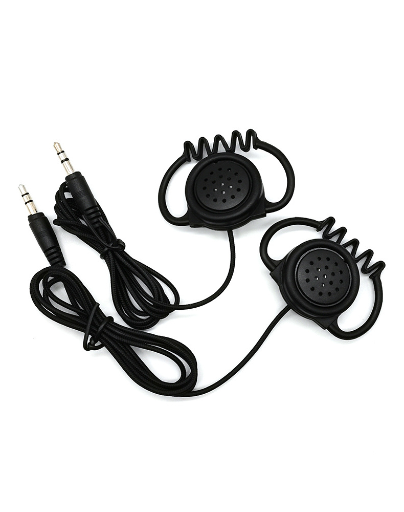 Single Side Guide Tourists Earphone 3.5mm Jack Low Price Earphones One Ear Wired Ear Hanging Headphone