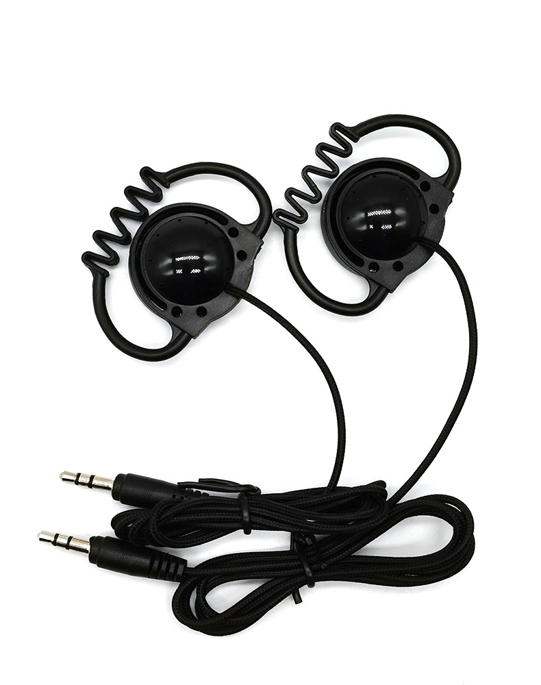 Single Side Guide Tourists Earphone 3.5mm Jack Low Price Earphones One Ear Wired Ear Hanging Headphone