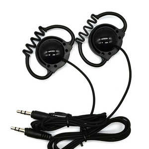 Single Side Guide Tourists Earphone 3.5mm Jack Low Price Earphones One Ear Wired Ear Hanging Headphone