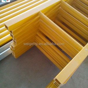 Light weight and easy to transport fiberglass cage ladder