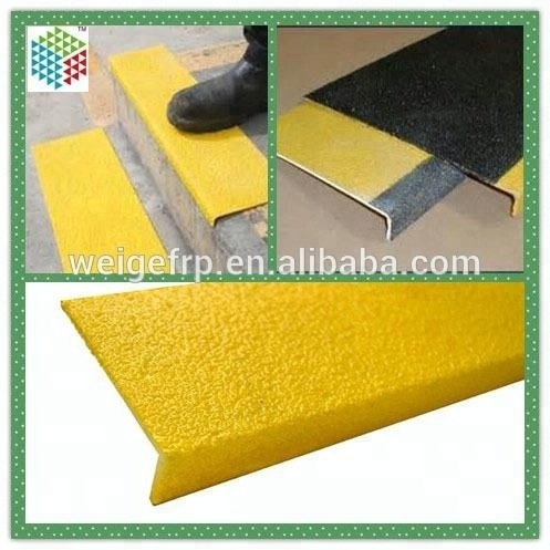 Anti-slip frp grp fiberglass hook bar staircase nosing