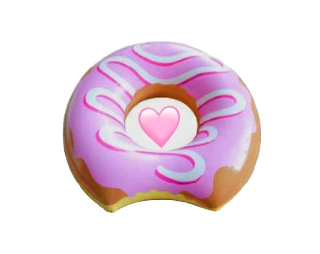 donut Wholesale custom hot selling brown pink colored donuts swimming pool Inflatable donut swim ring water